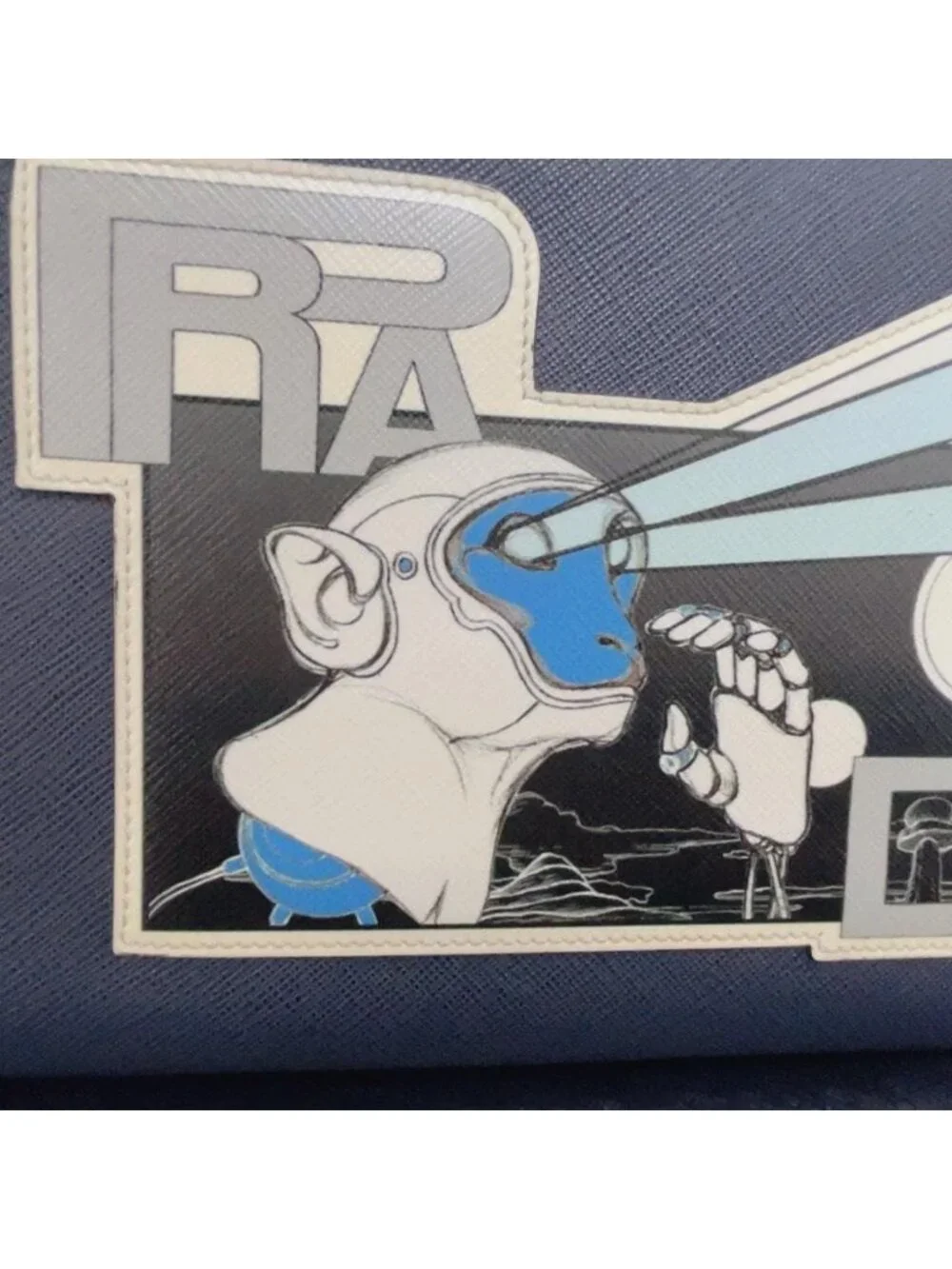 Prada Clutch Monki Robot Saffiano